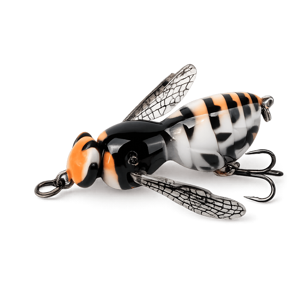 49% OFF – 🐝 Bionic Wasp Topwater Lure That Triggers Explosive Strikes