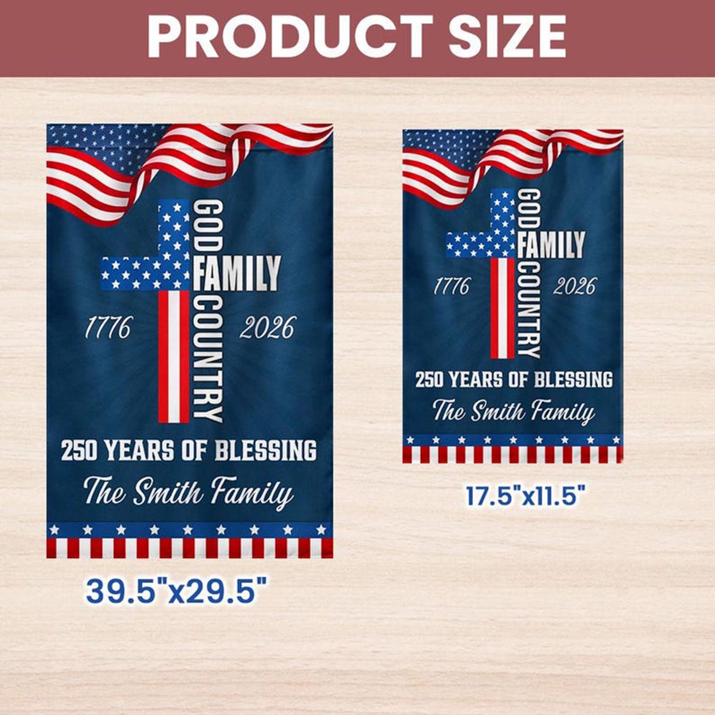 🇺🇸250 Years of Blessing Garden Flag