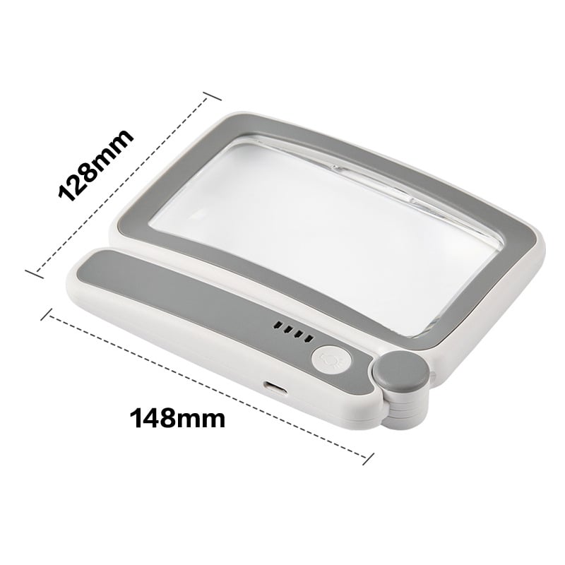 Folding Handheld MagnifyingGlass with Light for Reading