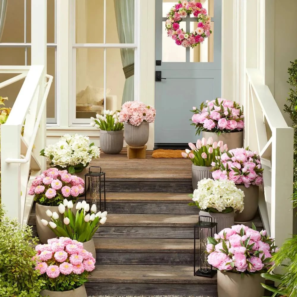 💥Last Day 69% OFF💐Artificial Outdoor Hydrangea Flowers - UV resistant, Waterproof, Windproof