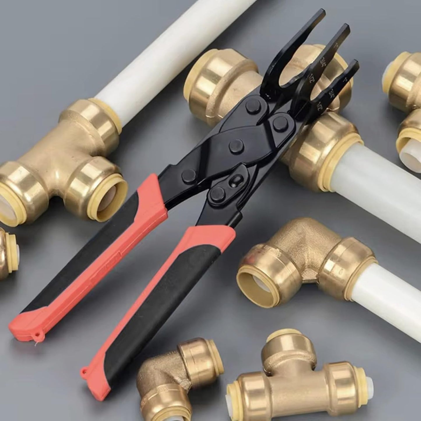 💥Fit Disconnect Tong Tool for Easily Removing Push-to-Connect Fittings(1/2in, 3/4in, 1in)