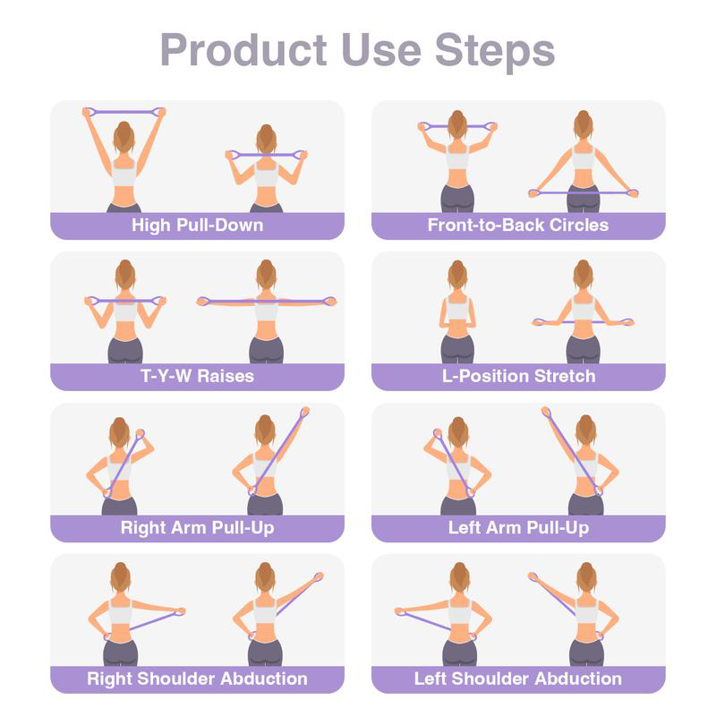 Figure 8 Resistance Bands – Women Silicone Exercise Bands