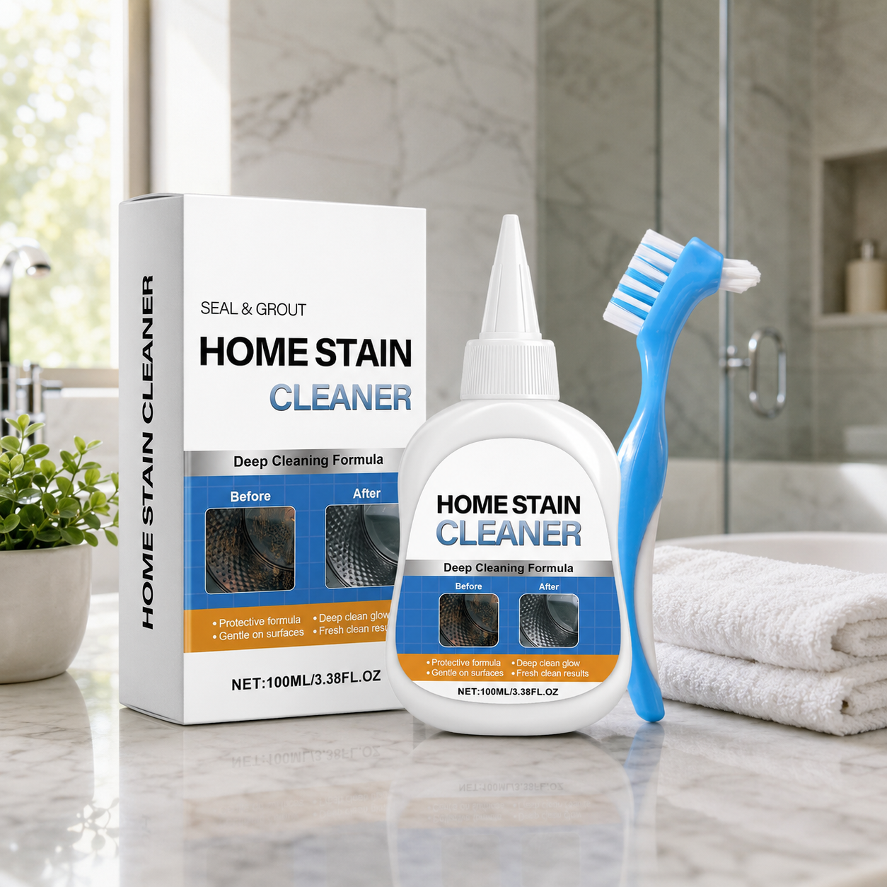 Miracle Mold Remover Gel + Scrub Brush