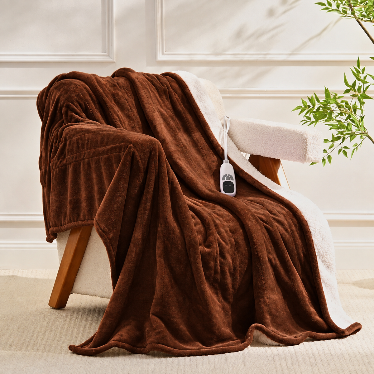 🎄 Christmas Special Offer 🎅✨Flannel electric blanket is machine washable