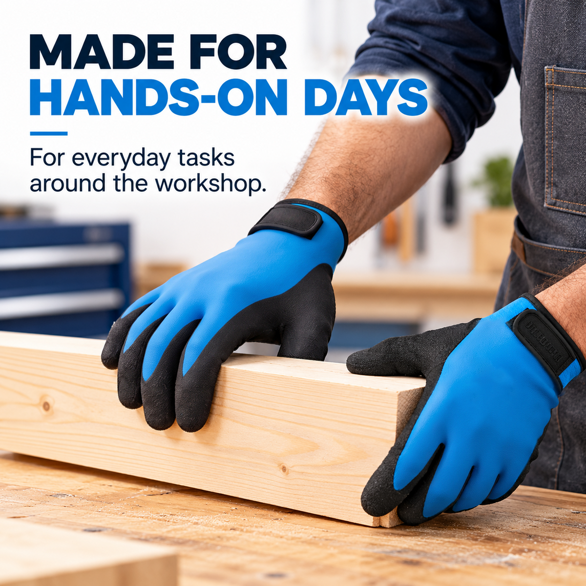 ๐งค๐ง Adjustable Grip Work Gloves โ Secure Fit for Workshop, Garden & Everyday Tasks