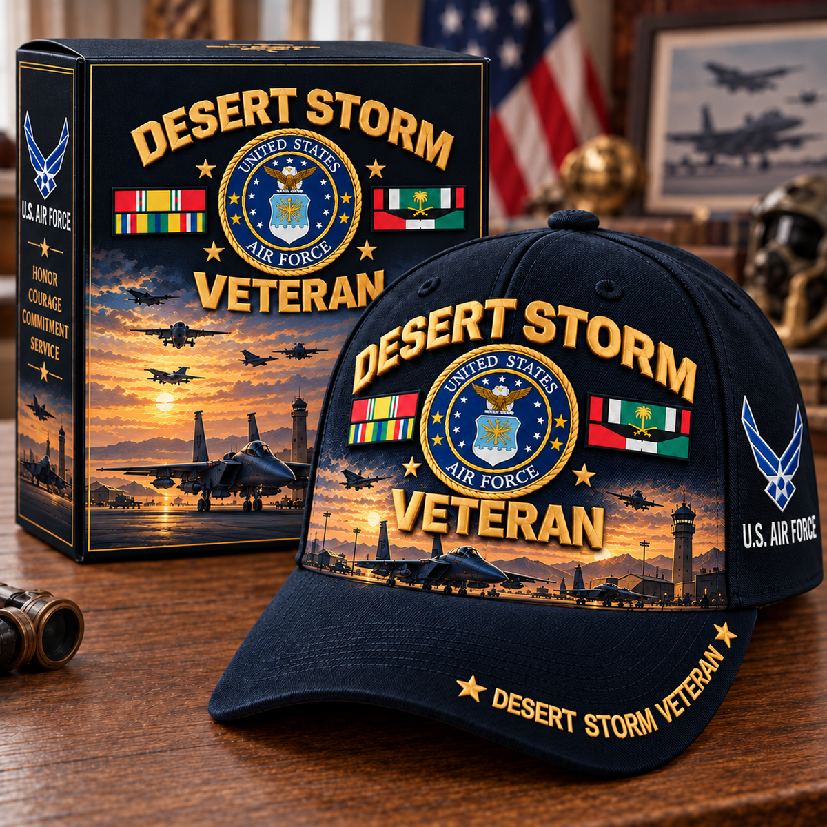 🏆Last Day Promo: 49% OFF! 🏜️Desert Storm Veteran Tribute Cap (1991–2026 -35TH ANNIVERSARY)