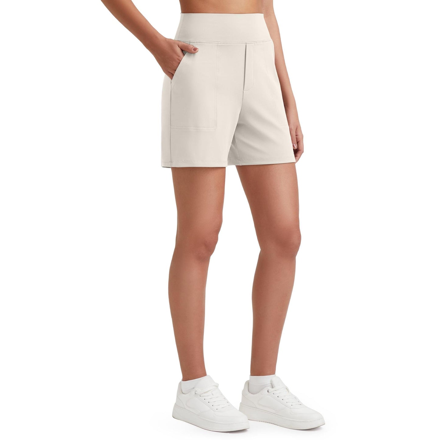 🏋️♀️🏃♀️Women’s High-Waist Athletic Shorts – Running & Yoga Summer Shorts with Pockets(🔥Buy 2 Get EXTRA 10% OFF)