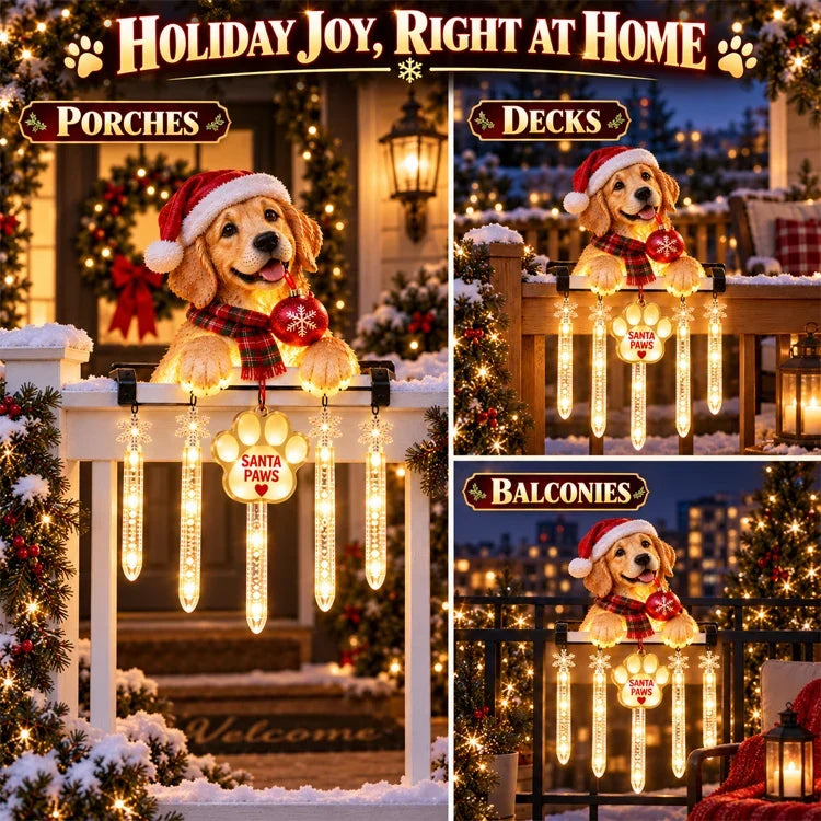 🎄Christmas Day Sale 49%🐶Santa Paws Railing Light