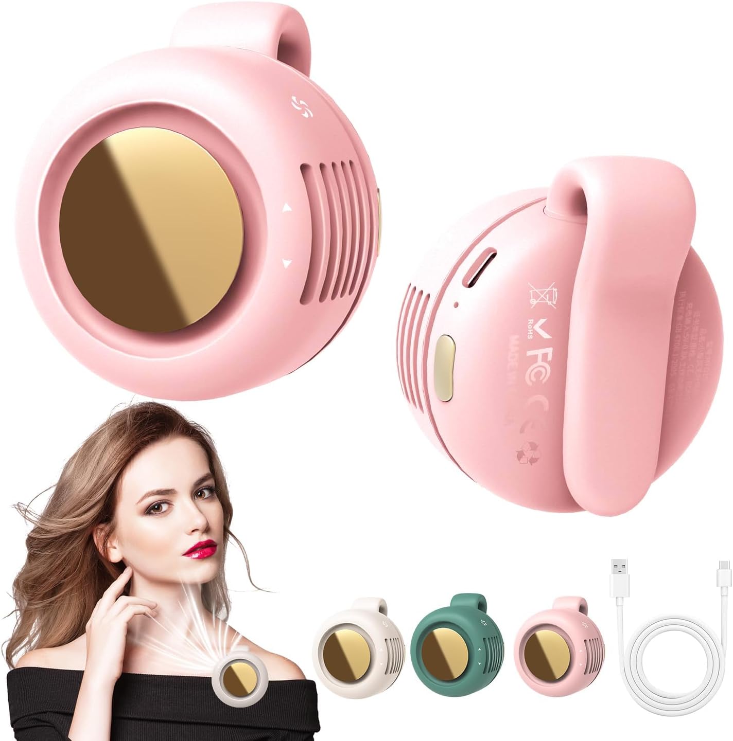 🌀 Portable Clip-On Fan – 360° Adjustable