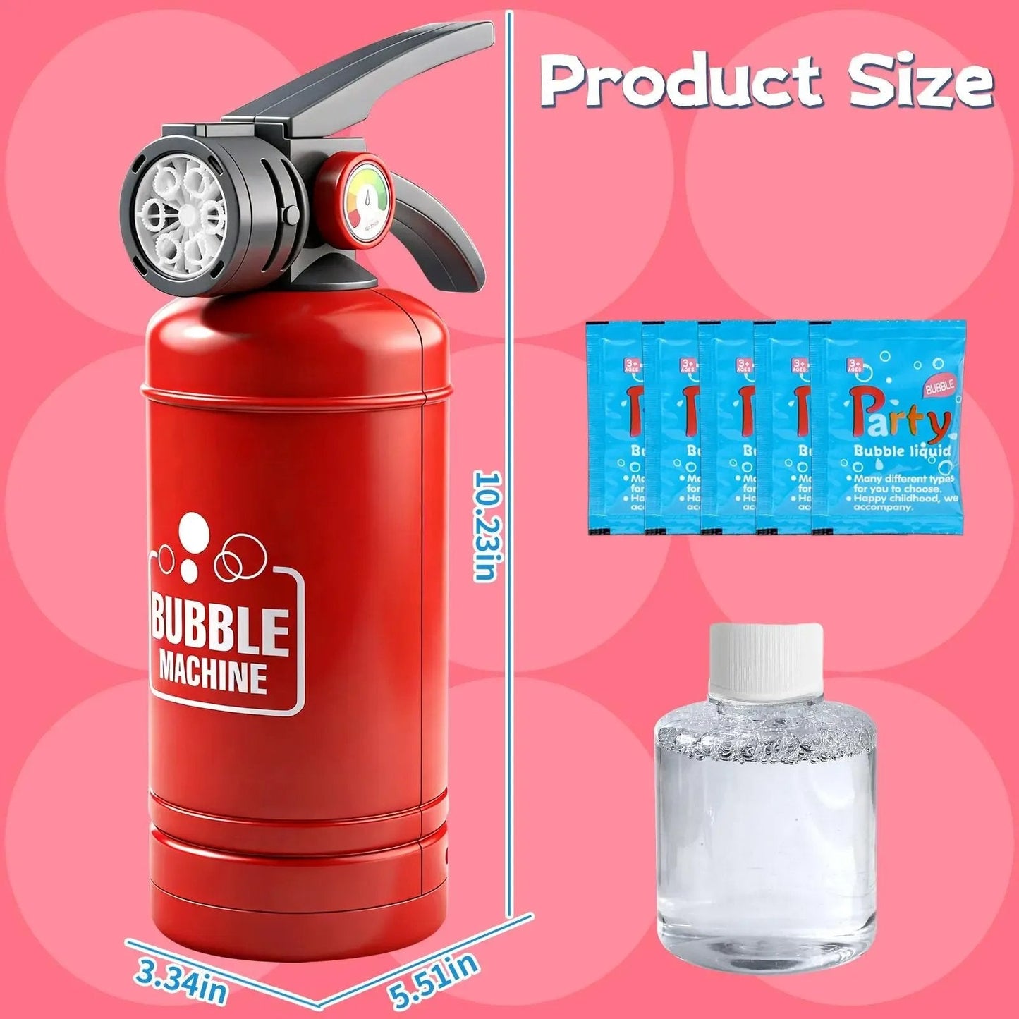 Summer Hot Sale 48%OFF🔥Fire Extinguisher Bubble Machine for Kids