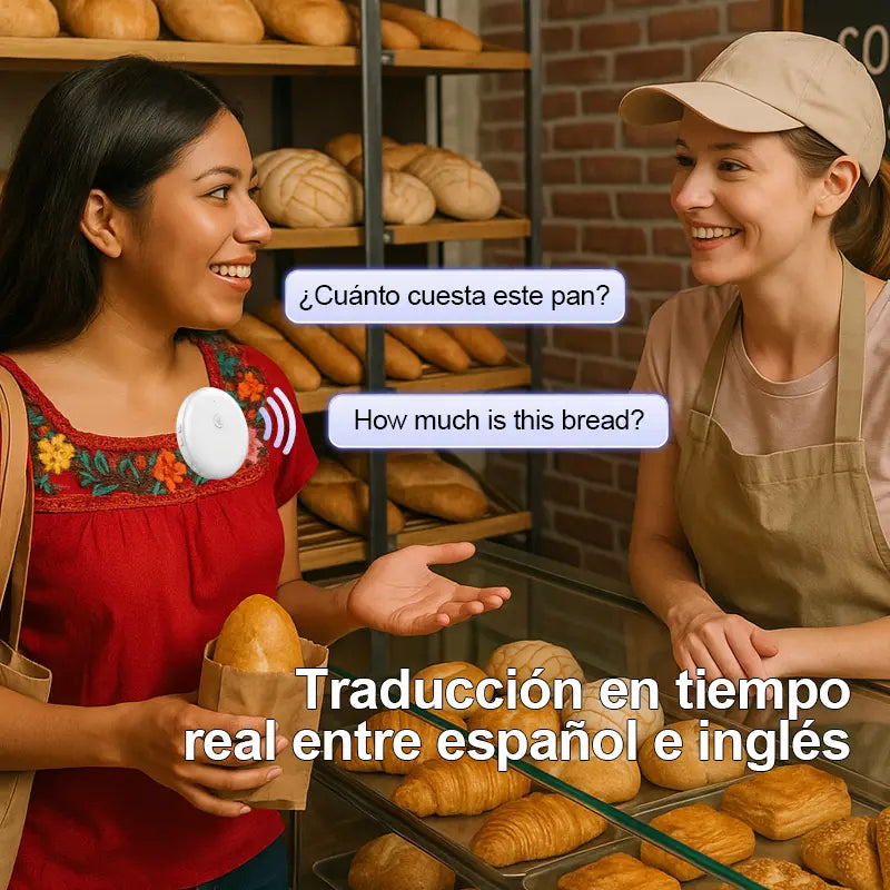 Portable Wireless AI Language Translator Pen - Spanish & English Practice Companion, 165-Language Support, Accent Adaptation for Restaurant Scenarios, Smart Tutor for Electronic Learning,sohochic