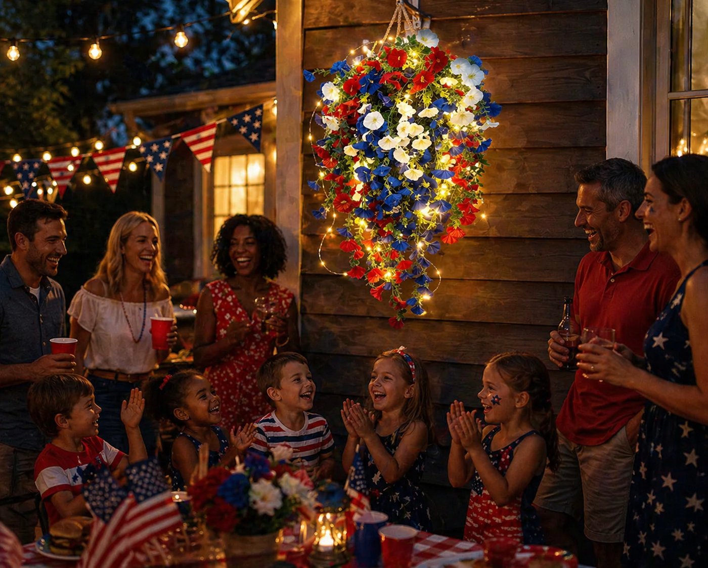 ✨Us Celebrate America’s 250th Anniversary with Patriotic Hanging Flower Baskets