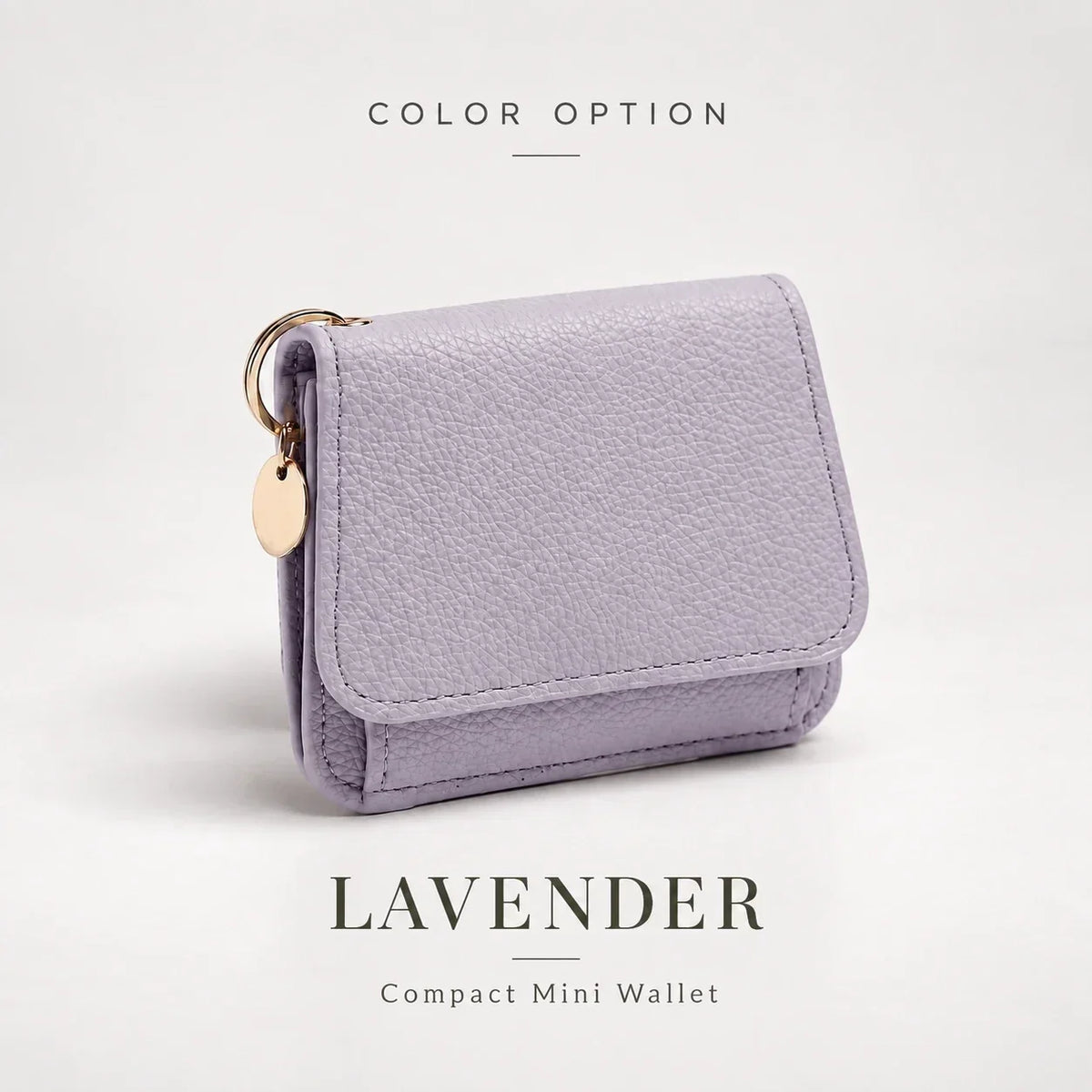 ✨Compact PU Leather Card Wallet with ID Window & Coin Pocket