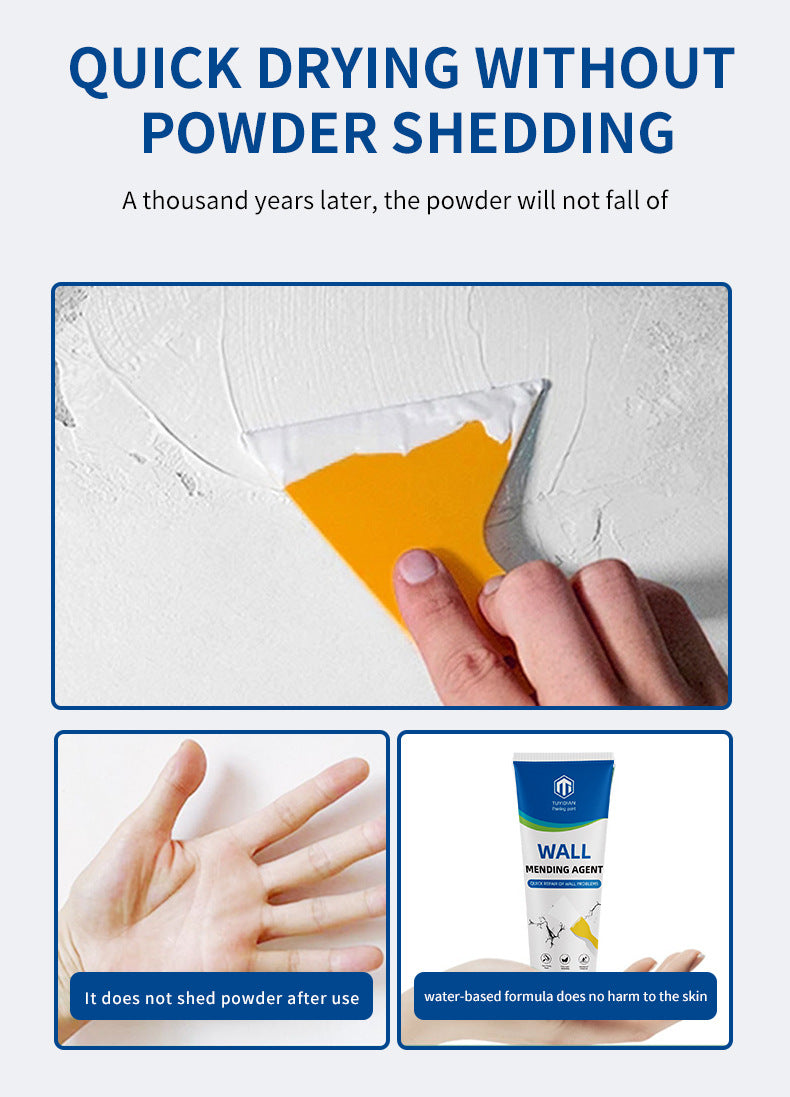🧱 Wall Mending Agent, All-In-One Wall Repair Paste for Holes, Cracks & Peeling Drywall