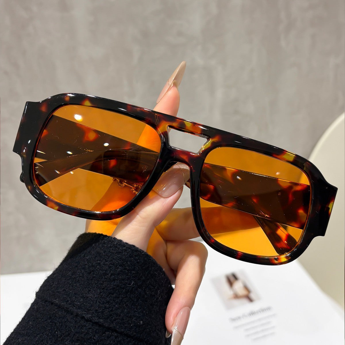 Vintage 70s Aviation Square Sunglasses – Classic Double Bridge Pilot Shades for Women and Men