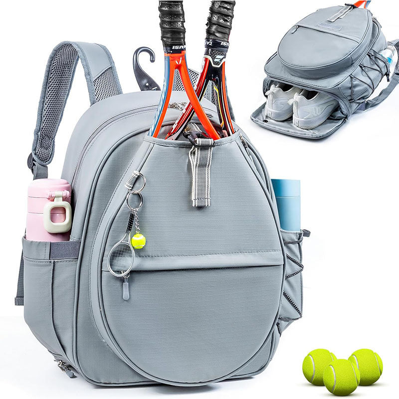 Tennis Bag with Shoe Compartment, Tennis Backpack for 2 Rackets