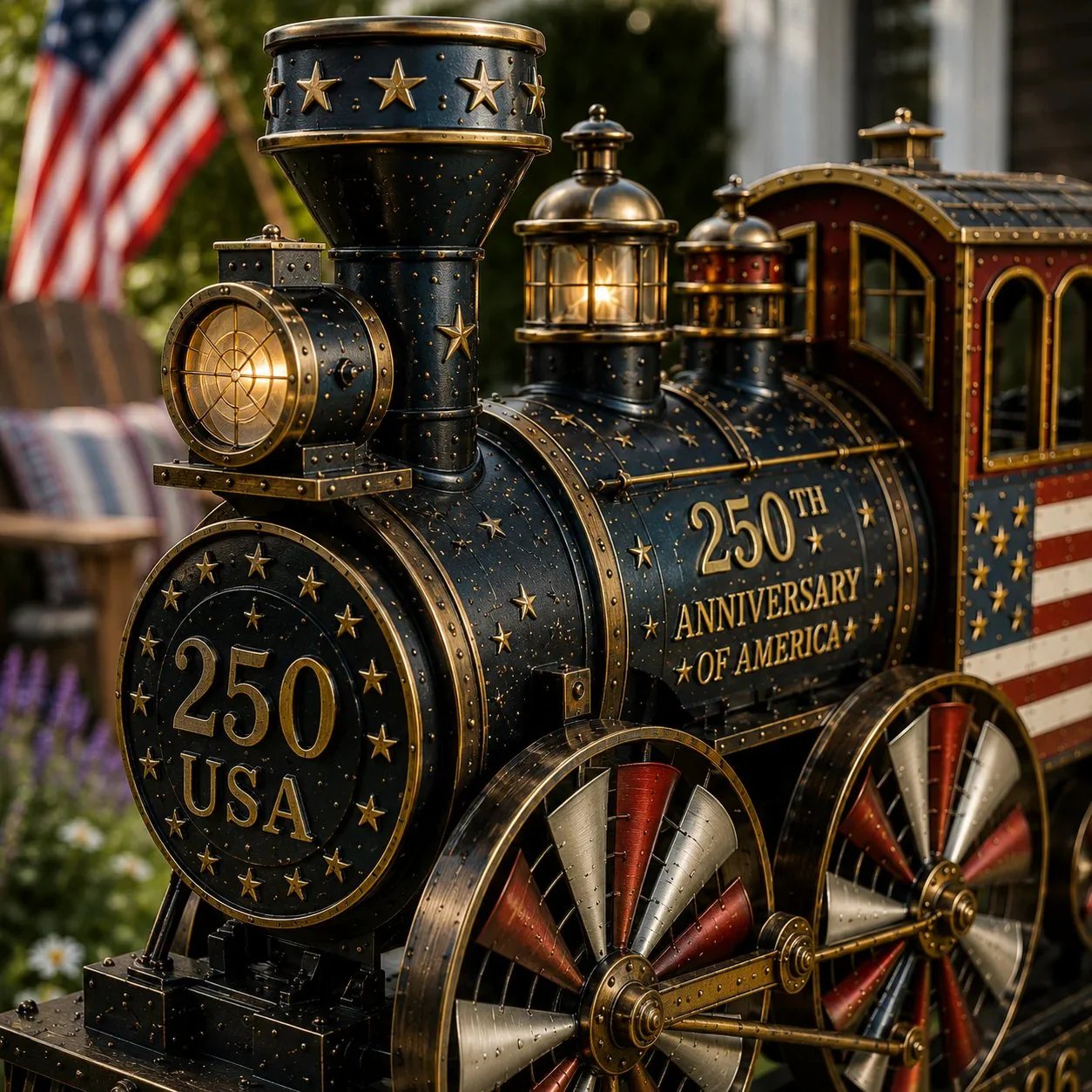 đ„Limited time 49% OFFđ„đUSA 250 âLiberty Expressâ Train Garden Wind Spinner