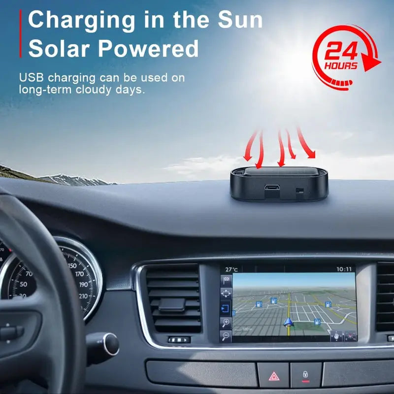 Solar Powered Fake Car Alarm Light, Auto Light Sensor LED Simulated Security Warning Flashing Light