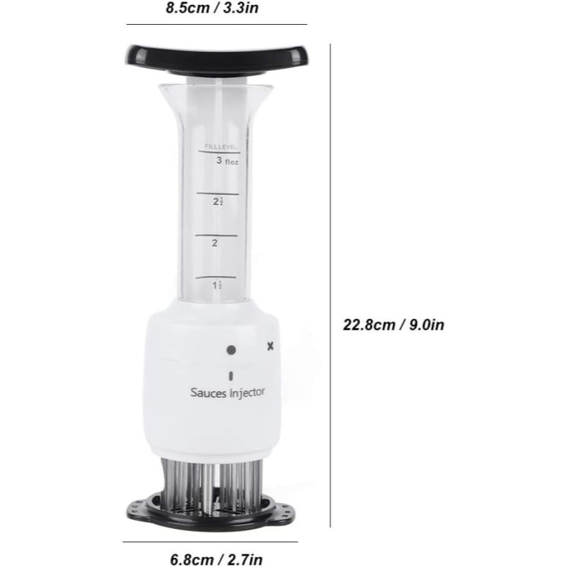 🔪Kitchen Essentials🥩Professional 2-in-1 Meat Tenderizing Injector, Steak Marinade and Seasoning Sauce Injector
