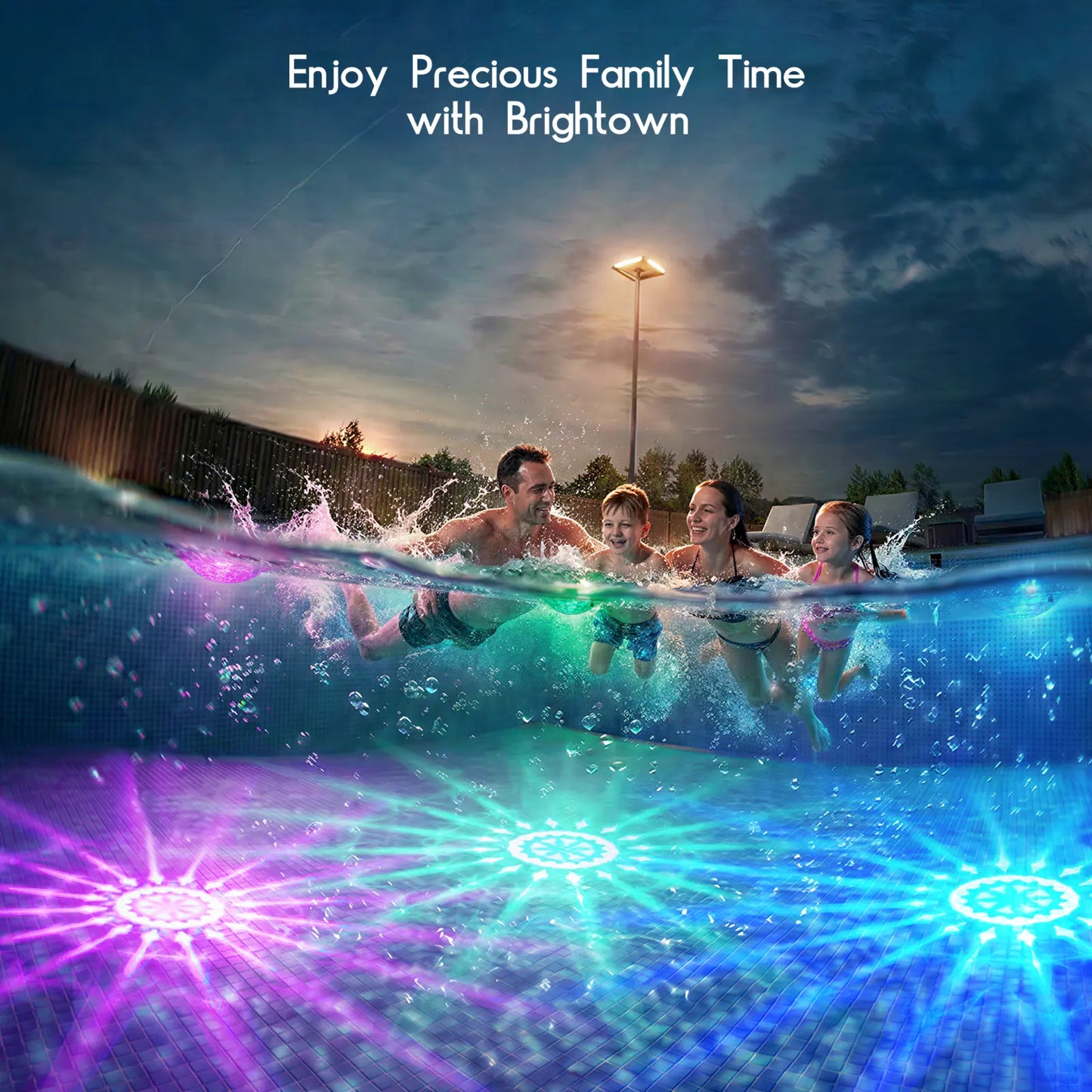 ☀️ Solar Floating Pool Lights | Remote Control 12+ Light Effects