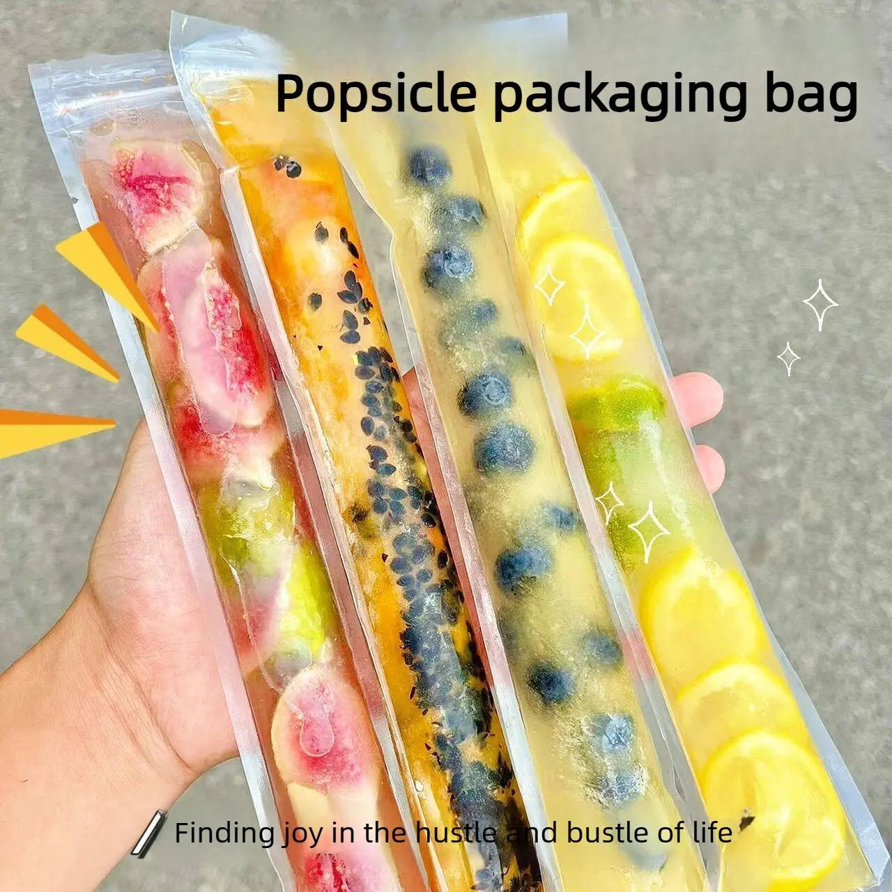 Food-grade disposable popsicle bags 100 PCS