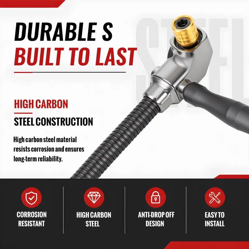 🔧90-Degree Right Angle Drill Attachment