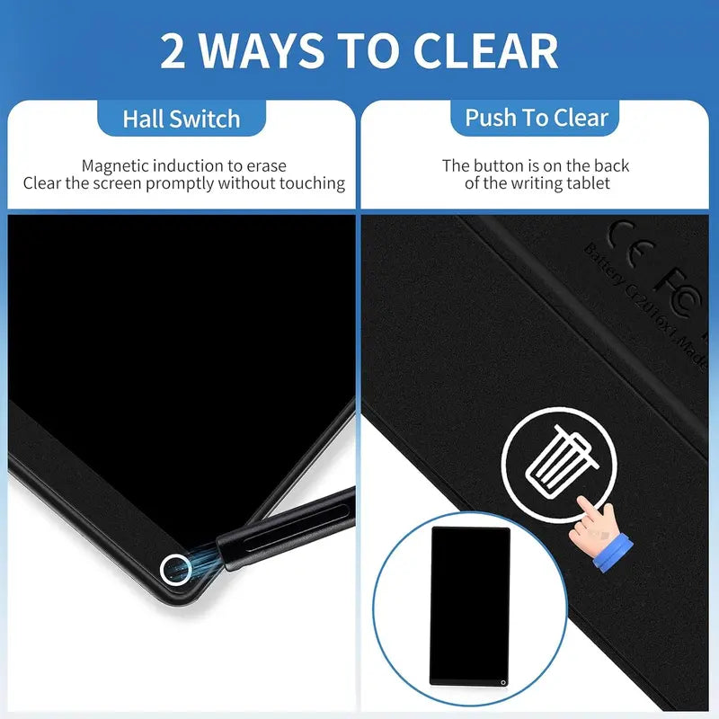 6.5-Inch Full Screen LCD Writing Tablet, Portable Reusable Mini Digital Notebook