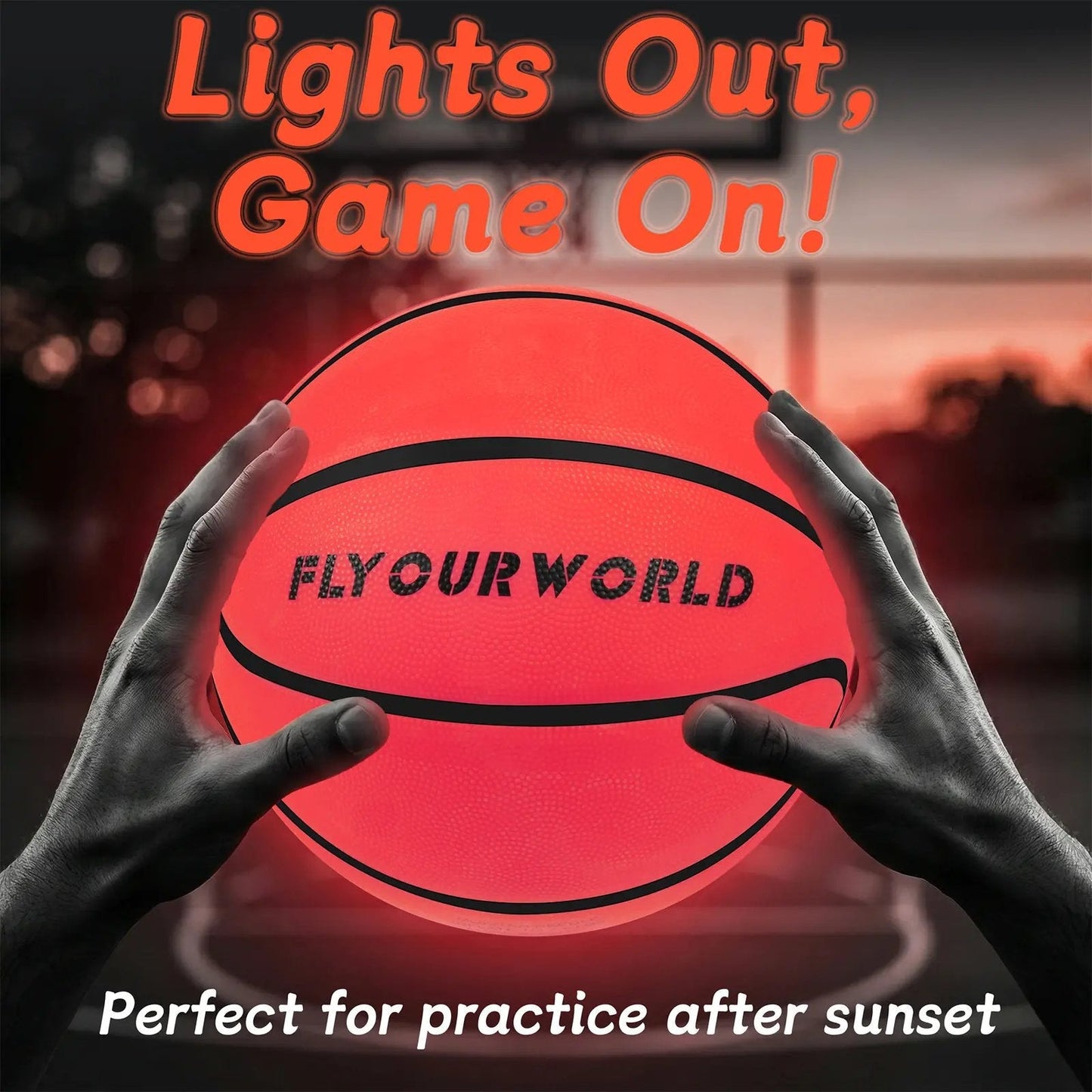 ๐ LED Light-Up Basketball โ Make Every Bounce Glow At Night โจ
