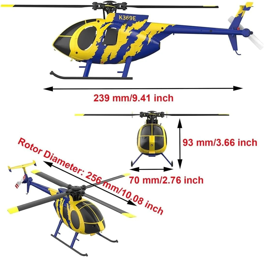 RC ERA C184 MD500 100-Size Scale RC Helicopter - RTF w/ Optical Flow Sensor