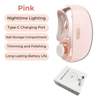 ⏳Time-Limited Special⏰2-in-1 Electric Automatic Nail Clipper & Polisher – Effortless Trimming, Smoother Edges & Compact Nail Care