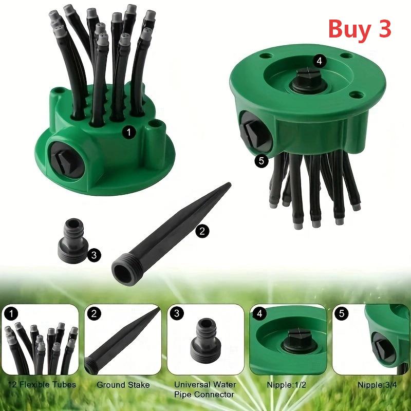 💧360° Multi-Directional Lawn Sprinkler💧Precision Garden Irrigation with Flexible Spray Nozzles🌱