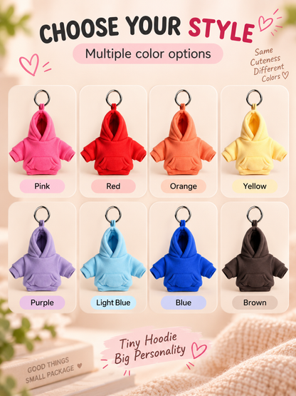 👕🔑 Cute Hoodie Keychain Charm – Mini Fashion Accessory for Bags & Backpacks