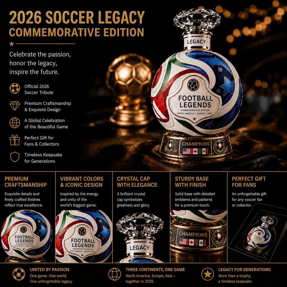 ⚽ Own the Glory: 2026 Match Ball Decanter – Heritage Edition