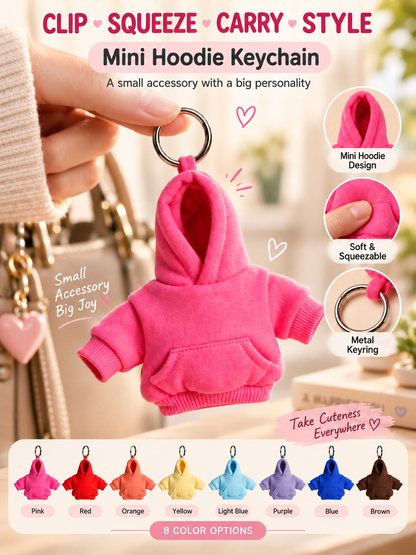 👕🔑 Cute Hoodie Keychain Charm – Mini Fashion Accessory for Bags & Backpacks
