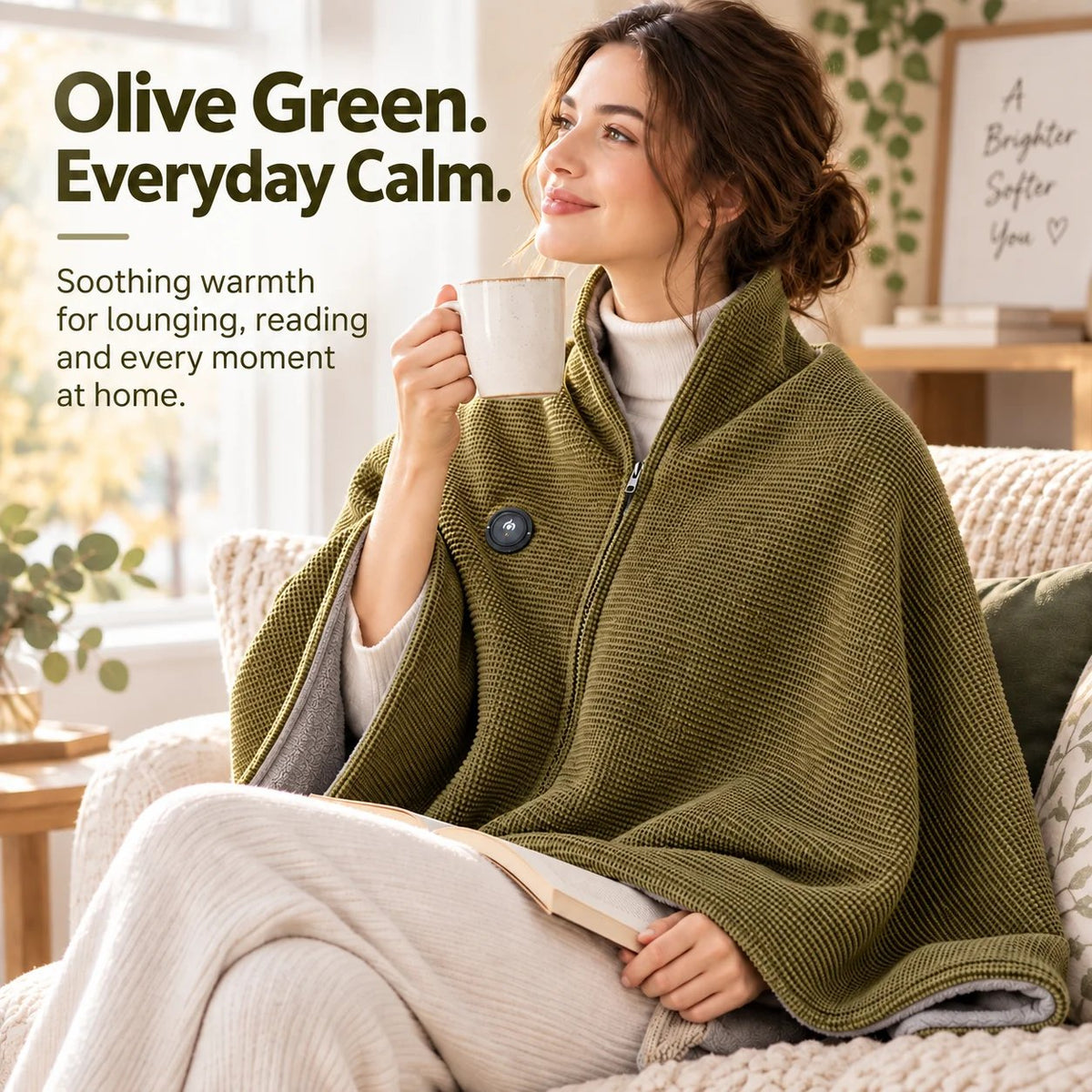 🔥 🔥Wearable Heated Blanket Shawl – Cozy Hands-Free Warmth🔥