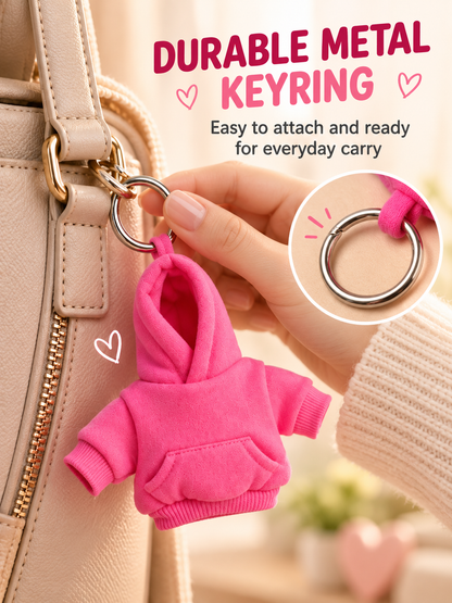 👕🔑 Cute Hoodie Keychain Charm – Mini Fashion Accessory for Bags & Backpacks