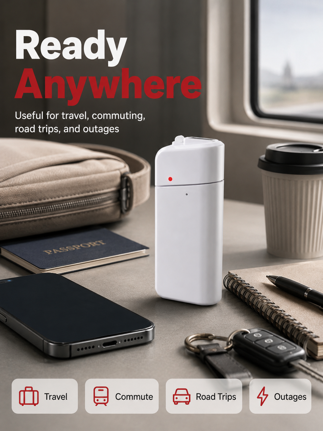 🔋 Emergency Phone Charger – AA Battery Powered USB Backup with LED Flashlight