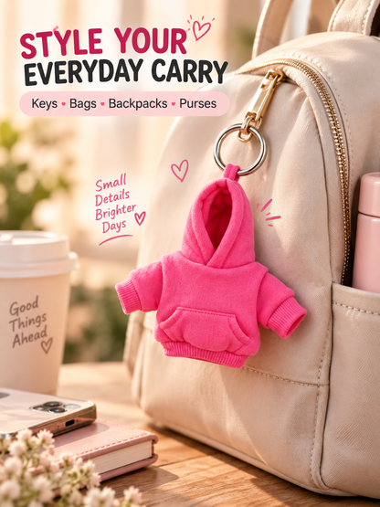 👕🔑 Cute Hoodie Keychain Charm – Mini Fashion Accessory for Bags & Backpacks