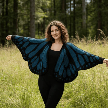 🔥 HOT SALE 49% OFF🔥Monarch Butterfly Cardigan – Handcrafted Statement Piece 🦋