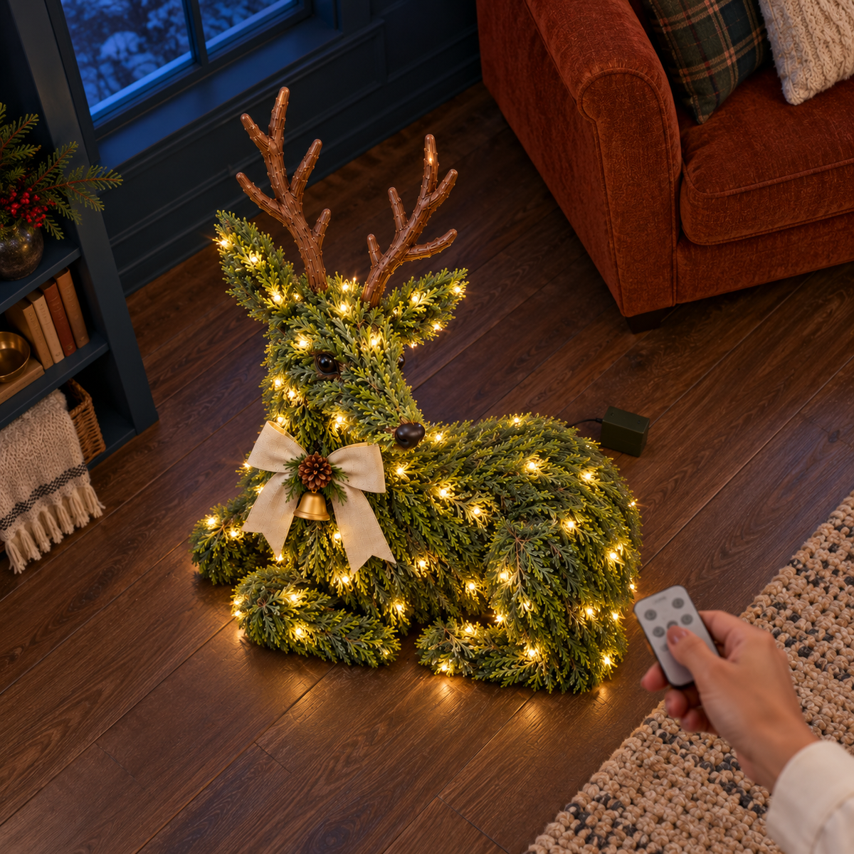 🔥LAST DAY 49% OFF -🦌Evergreen Reindeer Christmas Decoration