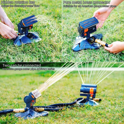 🔥2026 Hot Sale - 💦 360° Adjustable Oscillating Sprinkler – Full Coverage Lawn Watering System⚡