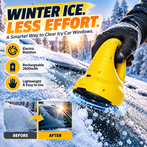 ❄️ Electric Ice Scraper – Rechargeable Cordless Windshield Frost & Ice Removal Tool