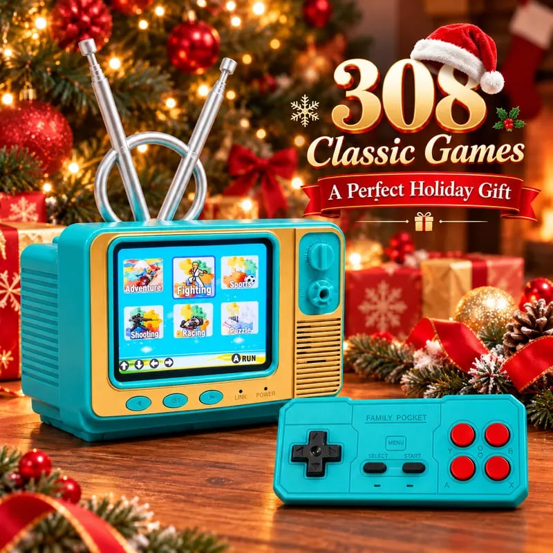 🔥Black Friday Deal🎮GV300 Retro Handheld Game Console – 2.8' IPS Screen, Portable Gaming Device & Gift for Gamers