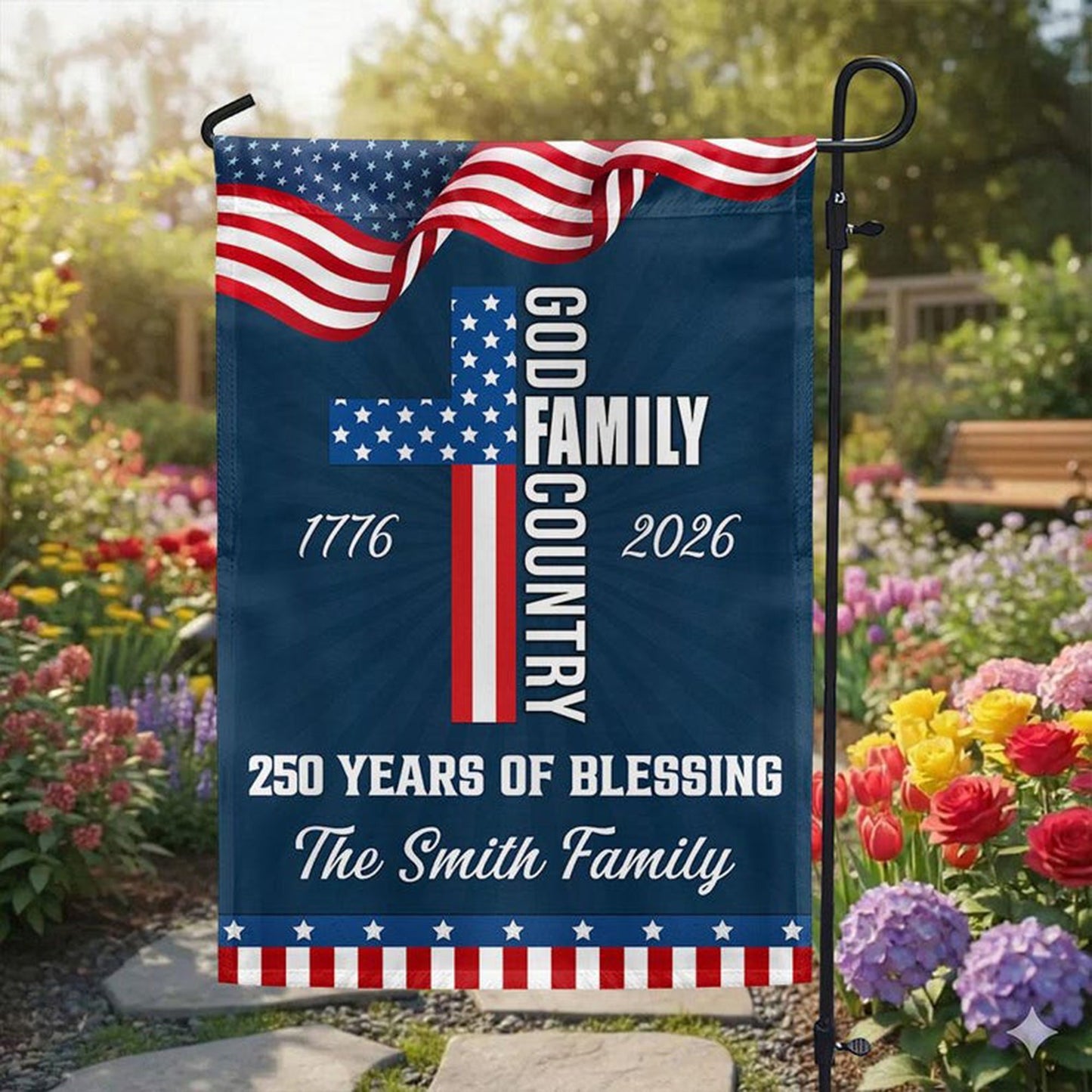 🇺🇸250 Years of Blessing Garden Flag