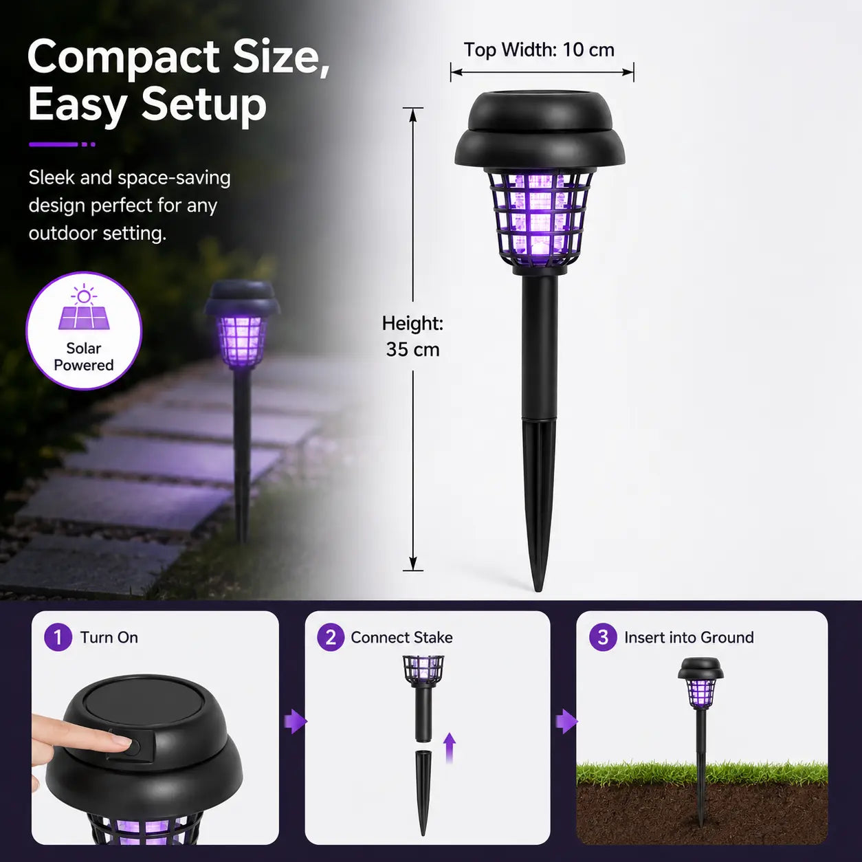 ☀️ Solar Mosquito Zapper Light 🦟