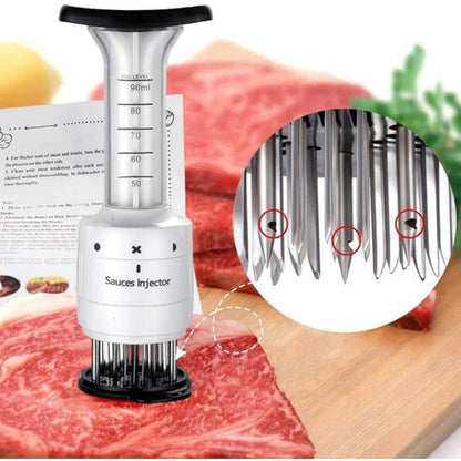 🔪Kitchen Essentials🥩Professional 2-in-1 Meat Tenderizing Injector, Steak Marinade and Seasoning Sauce Injector