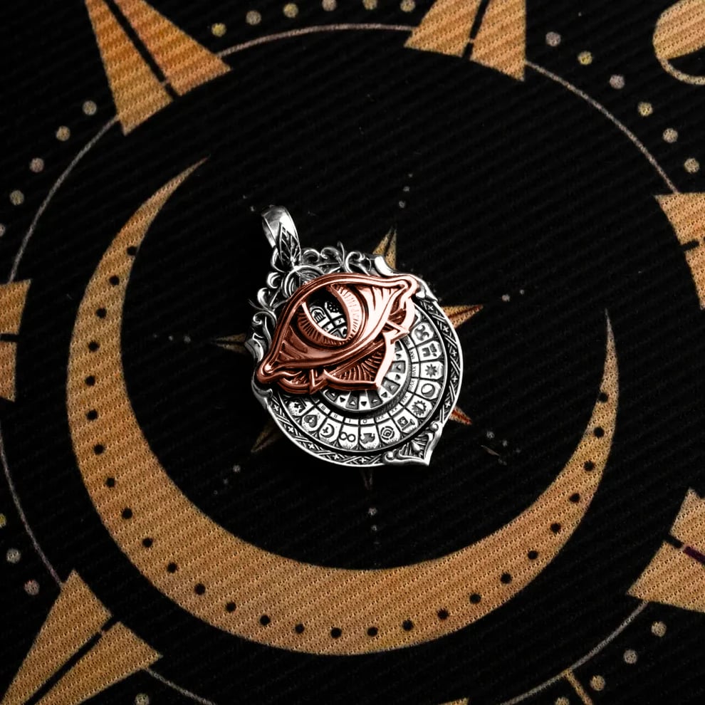 👁️‍🗨️Handmade Tarot Vision Pendant: Connect to Cosmic Wisdom Anytime(✨Comes with instruction manual)