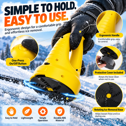 ❄️ Electric Ice Scraper – Rechargeable Cordless Windshield Frost & Ice Removal Tool