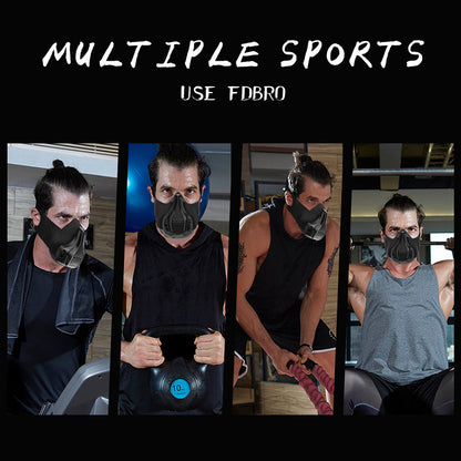 Pro 25-Level Sports Training Mask – Adjustable Oxygen Resistance Air Breathing Mask for Running & Fitness