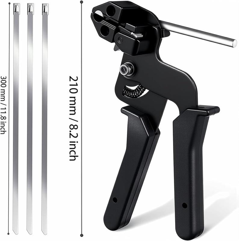 🔥 304 Stainless Steel Zip Tie Kit | 4X Stronger Than Plastic | 49% OFF Pro Tool!